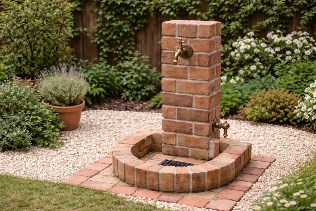 ナチュラルテイストに合わせた立水栓イメージ