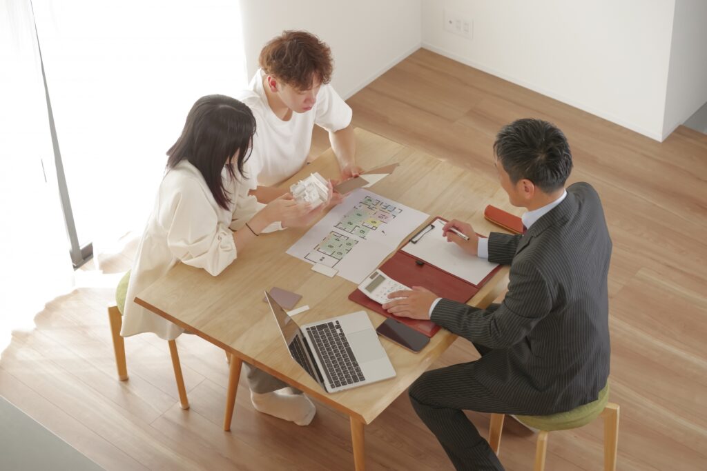 外構打合せの様子